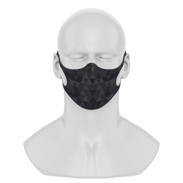 Maskery Design Face Mask Triangle of Black Shades