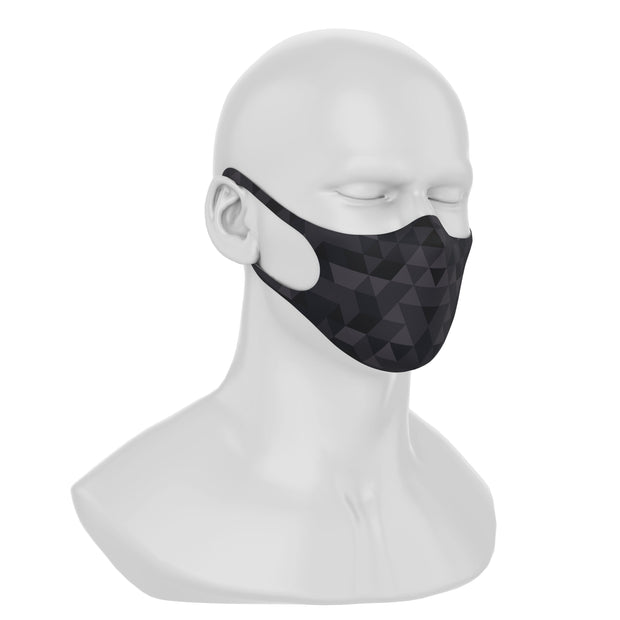 Maskery Design Face Mask Triangle of Black Shades