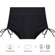 Girls Menstrual Swim Bottoms 4-Layer Leakproof Swimwear Waterproof Bikini Beach Pants Summer Swimming Period Panties Boxers