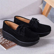 35-39 With Fringes Ladies Sneakers Black Vulcanize Black Boot Woman Loafer Shoes Sport New Fast Hospitality Badkets Best