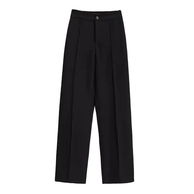 Fashion Office Wear High Waist Pants For Women Formal Pants Office Outfits Suit Trousers Black Ladies Dress Pants Workwear 2024