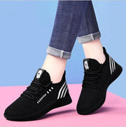 Women's Breathable Non-slip Platform Fashion 2023 Autumn New Casual Shoes Korean Running Shoes Black Sneakers shoes for women