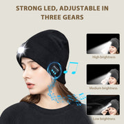 Bluetooth Music Led Beanie Hat with Light for Women Men Outdoor