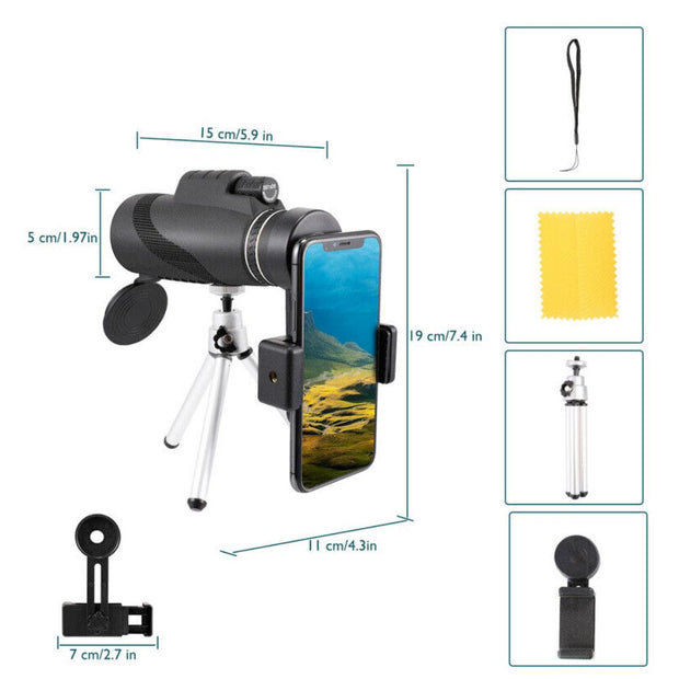 HD Monocular Tripod for Smartphones