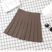 Brown Skirt Ladies 2022 Summer Clothes Women's High Waist Harajuku Korean Style Black Mini Pleated Skirt For School Girl Uniform