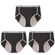 3pcs Girl Menstrual Panties Women's Physiological Briefs Ladies Period Leak Proof Panty High Waist Cotton Underwear