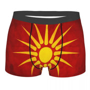 Flag Macedonia n  Of  Underpants Cotton Panties Men's Underwear Shorts Boxer Briefs