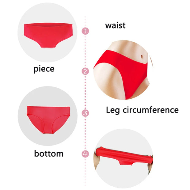 Elastic Silicone Beach Solid Waterproof Soft Women Panties Non Toxic Leakproof Menstrual Briefs for Swimming & Gift Mestrual Cup