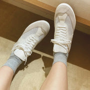 NIGO Women's Spring And Summer New Casual Sports German Trainers Comfortable Breathable Mesh Small White Shoes #NGSH16715