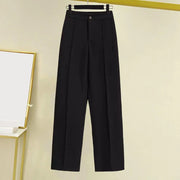 Fashion Office Wear High Waist Pants For Women Formal Pants Office Outfits Suit Trousers Black Ladies Dress Pants Workwear 2024