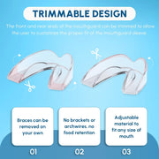 8 Pcs 2 Sizes Moldable Mouth Guards for Nighttime Teeth Grinding for