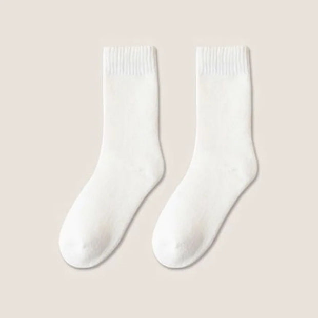 Women Socks Autumn Winter Snow Long Socks Warm Solid Socks Thickened Floor Extra Thick Hairy Soft Sleep Socks Against Cold Sock