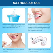 8 Pcs 2 Sizes Moldable Mouth Guards for Nighttime Teeth Grinding for