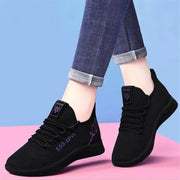 Women's Breathable Non-slip Platform Fashion 2023 Autumn New Casual Shoes Korean Running Shoes Black Sneakers shoes for women