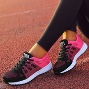 Breathable Women's Sneakers 2024 New Fashion Outdoor Comfortable Sneakers Women Mesh Fabric Lace Up Female Footwear Women Shoes