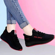 Women's Breathable Non-slip Platform Fashion 2023 Autumn New Casual Shoes Korean Running Shoes Black Sneakers shoes for women