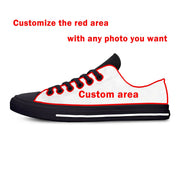 Custom Made Sunflower American Flag Design Lightweight Canvas Low Top Shoes Outdoor Walking Footwear Soft Sole Casual Sneakers