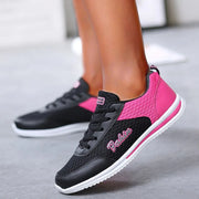 2025 New Sneakers For Women Breathable Fashion Walking Plus Size Sneakers Women Mesh Fabric Lace Up Female Footwear Shoes Women