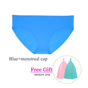 Elastic Silicone Beach Solid Waterproof Soft Women Panties Non Toxic Leakproof Menstrual Briefs for Swimming & Gift Mestrual Cup