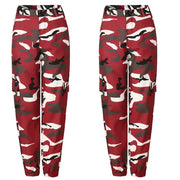 Autumn Winter Casual Camo Cargo Pants Women Joggers Baggy Trousers Military Army Camouflage Combat Sweatpants