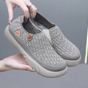 2025 New Shoes for Woman Vulcanize Shoes Autumn Round Toe Flats Mesh Breathable Ladies Fisherman Shoes Platform Casual Sneakers