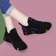 Women's Breathable Non-slip Platform Fashion 2023 Autumn New Casual Shoes Korean Running Shoes Black Sneakers shoes for women