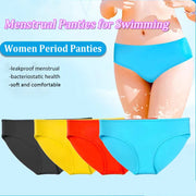 Elastic Silicone Beach Solid Waterproof Soft Women Panties Non Toxic Leakproof Menstrual Briefs for Swimming & Gift Mestrual Cup