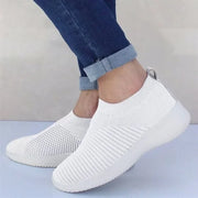 Women Flat Shoes Summer New Casual Breathable Mesh Loafers  Hollow Sneakers Barefoot Female Knitted Shoes for Women