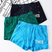 Cotton Mens Arrow Pants Fashion Printed Homewear Boxer Shorts Male Loose Breathable Panties Comfortable Sleepwear Underpants