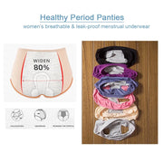 3pcs Leak Proof Menstrual Panties+Herbal Gynecological Pads Women Sanitary Panties  Plus Size Physiological Waterproof Briefs