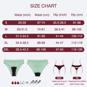 Menstrual Panties for Women Menstruation Period Panties High Waist Absorbent Underwear Girl Reusable Menstrual Brief Plus Size