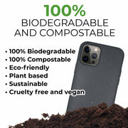 Biodegradable Personalized Phone Case - Black