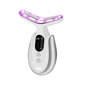 Rechargeable Face and Neck Massager with 7 Colours LED and Heat Mode,