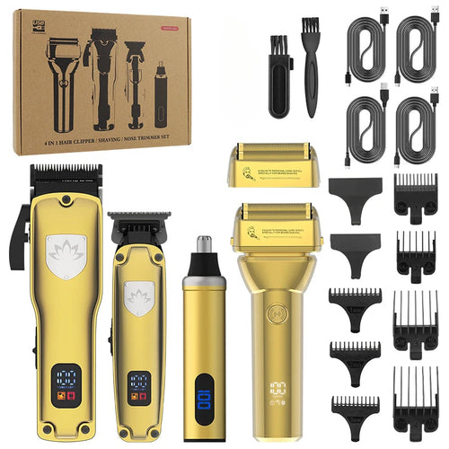 Professional Hair Clipper Set Men's Oil Head Carving Electric Push