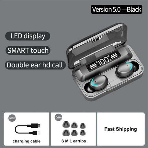 2024 NEW F9 upgrade TWS Bluetooth Earphones Wireless Headphone 9D