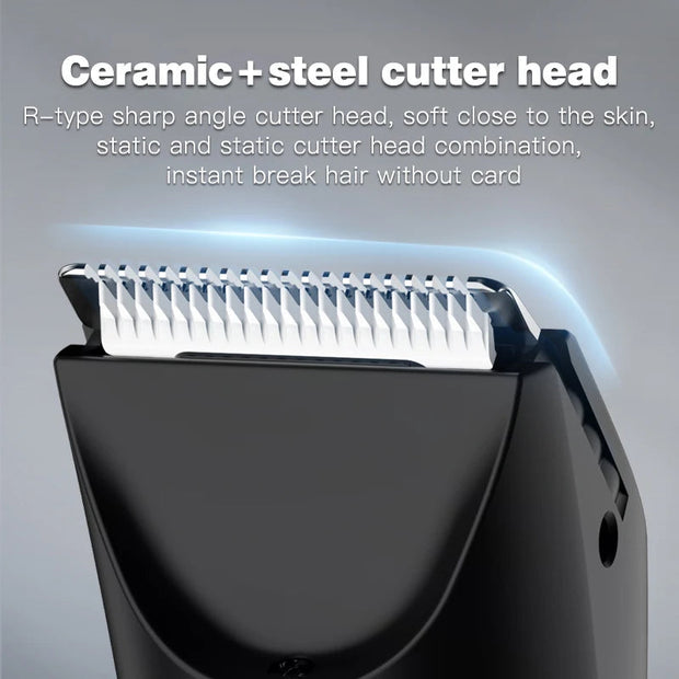 Full Body Hair Trimmer With Base Ceramic Steel Cutter Head Body Shaver