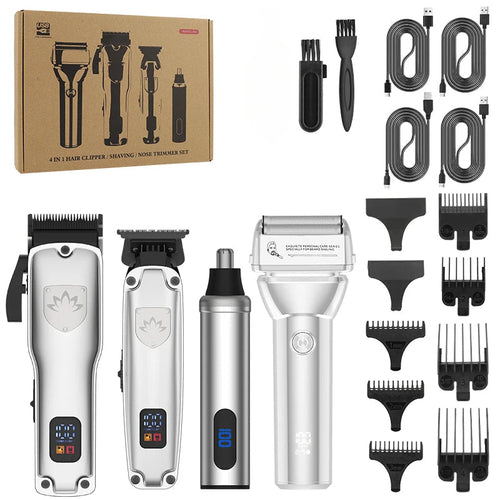 Professional Hair Clipper Set Men's Oil Head Carving Electric Push