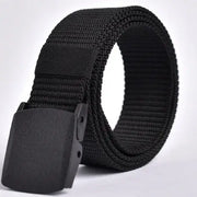 Men Non Metal Plastic Steel Buckle Belt Outdoor All Match Belt for