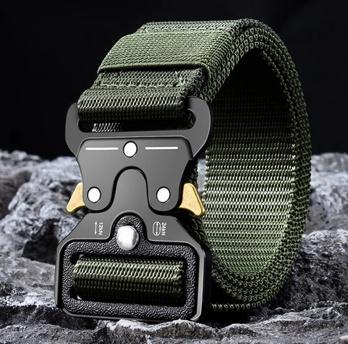 125cm Men's Belt Outdoor Hunting Multifunctional Belt Buckle