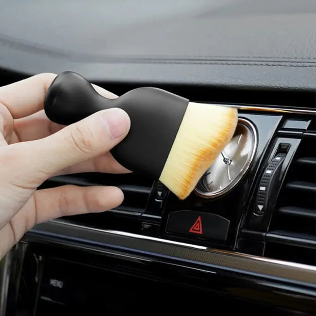 2 Pcs Car Interior Dust Sweeping Soft Brush Car Washing Tool Keyboard