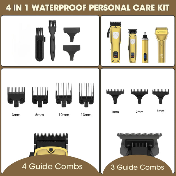 Professional Hair Clipper Set Men's Oil Head Carving Electric Push