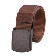 Metal Free Nylon Belt, MEN'S Tactical Woven Plastic Buckle Belt