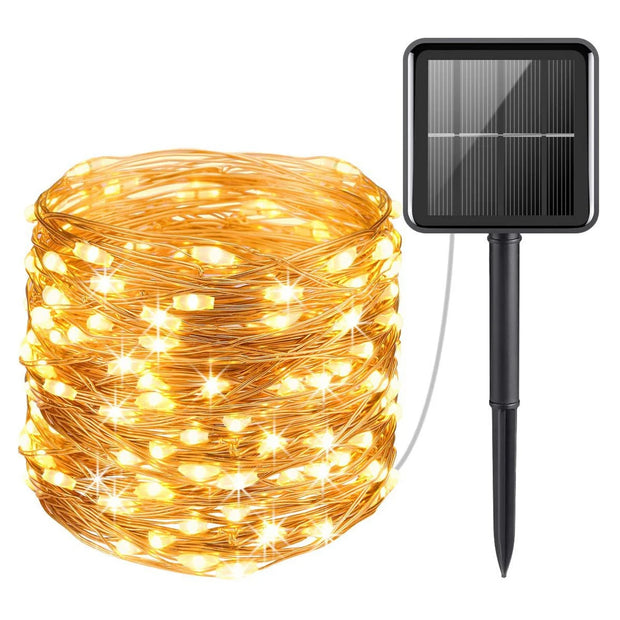 Solar Light Outdoor Waterproof 50/100/200/300 LED Lamp String For