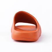 Platform Pillow Slides for Women - Orange Chunky Shower Slippers