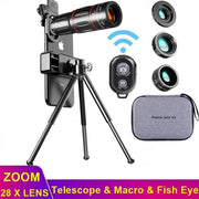 Dragon Bluetooth Ultra HD 28X Zoom Telescope Lens Tripod Kit