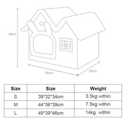 Removable Roof Plush Pet House