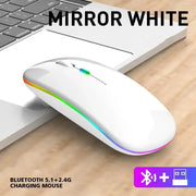 Tablet Phone Computer Bluetooth Wireless Mouse Charging Luminous 2.4G