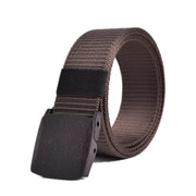 Men Non Metal Plastic Steel Buckle Belt Outdoor All Match Belt for