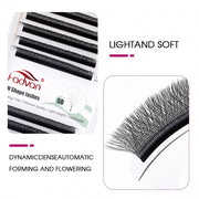 Fadvan 5D W Shaped Eyelash Extensions 0.07 D Natural Faux Mink Lashes