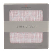 Matchstick Hearts Crib Sheet